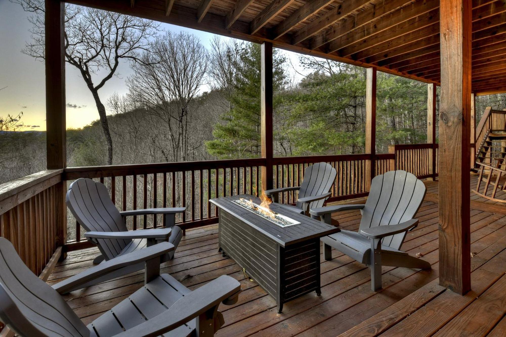 Talking Leaves Hot Tub Firepit And Comfy King Beds Villa Ellijay Exterior photo